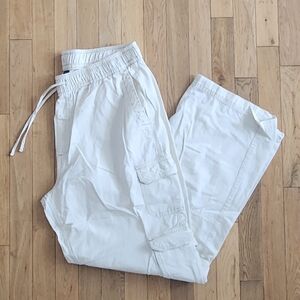 Old Navy High Rise Wide Leg Cargo Pant, Sz L Tall